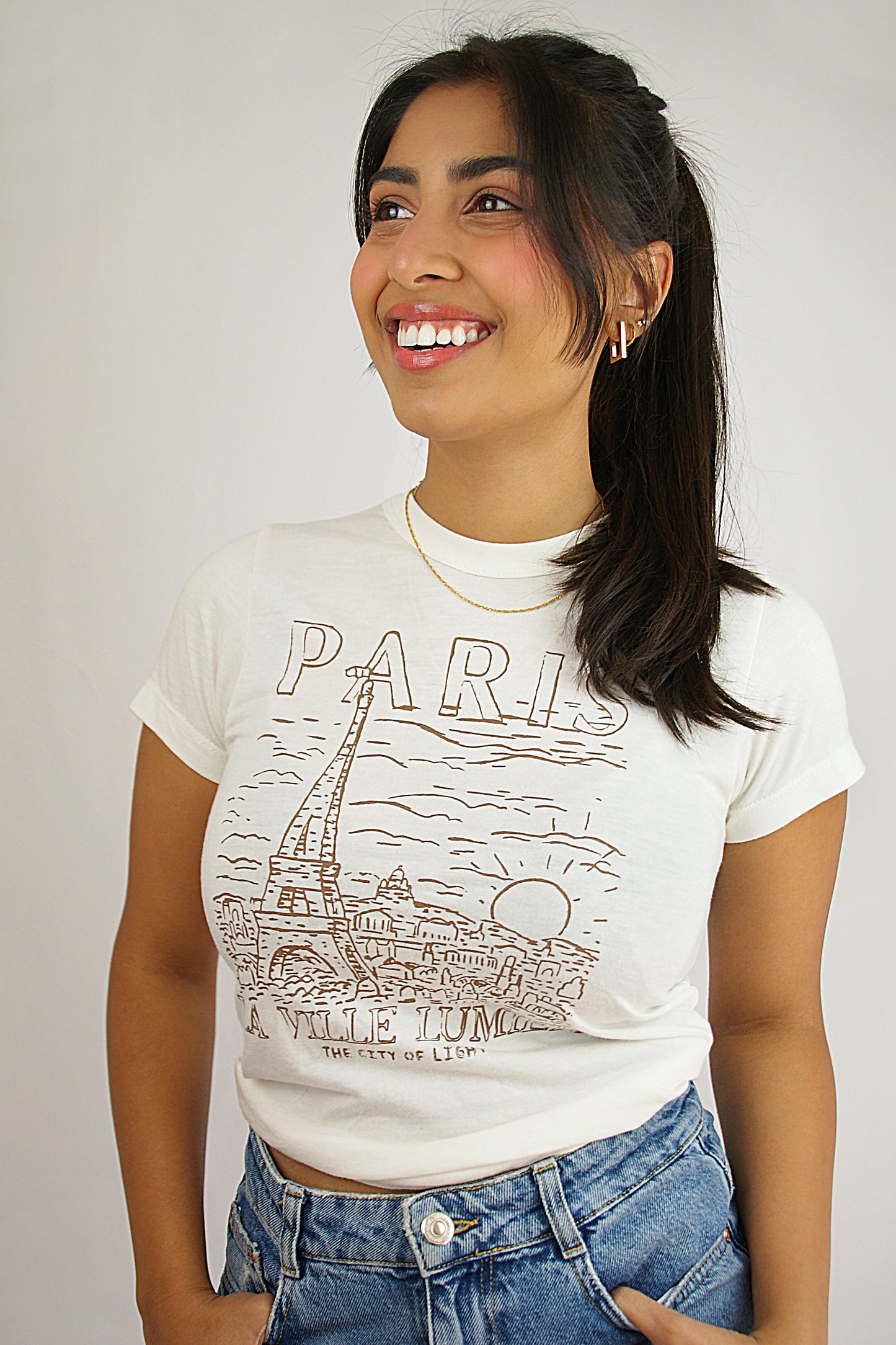 City Of Light Graphic Baby Tee